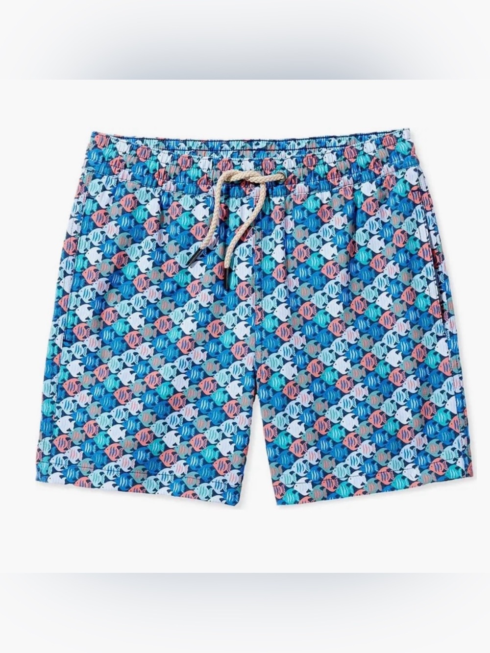 Fair Harbor Boys Bayberry Lagoon Angelfish Swim Trunks Medium (7-8)
